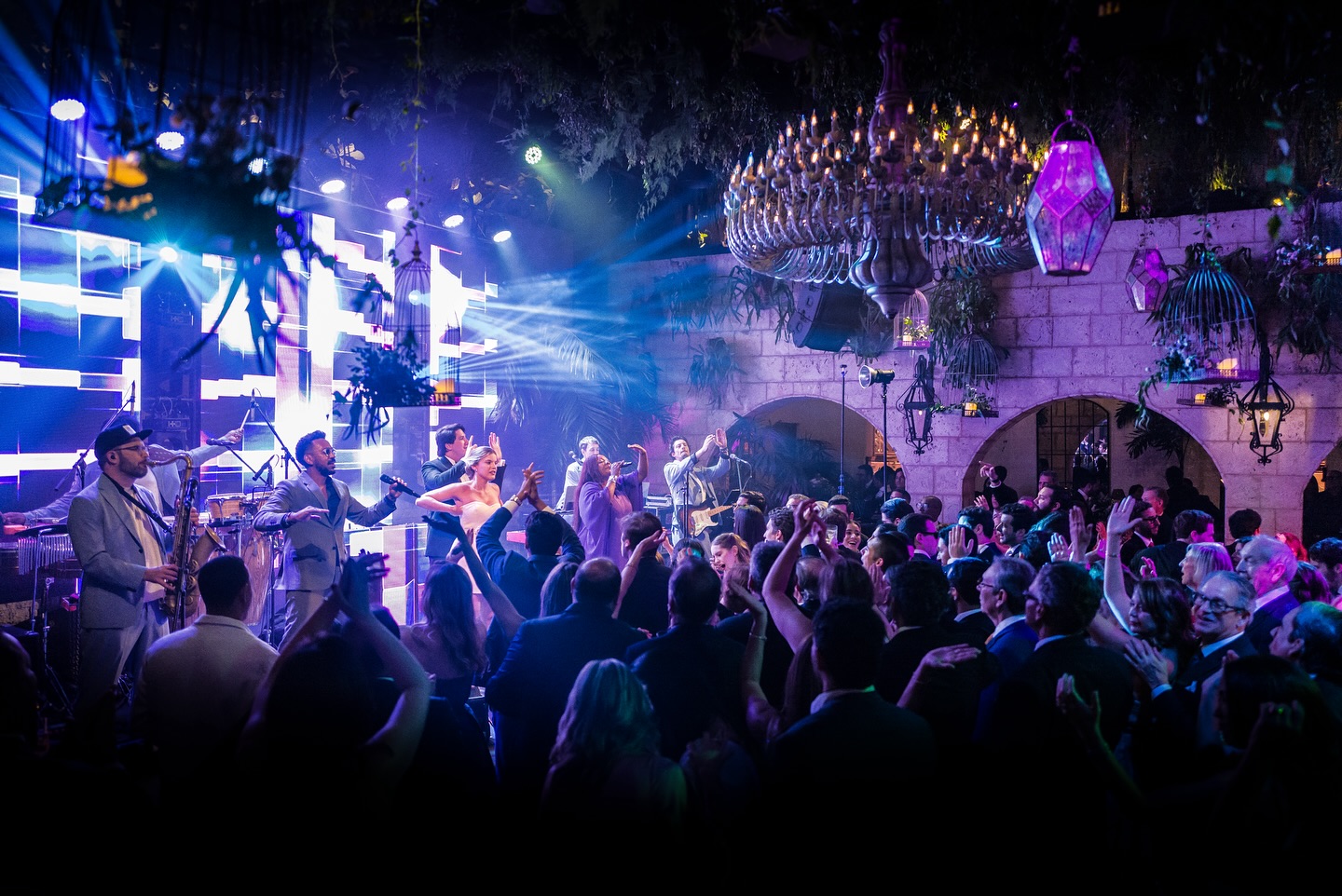 Dora Live Band on stage at Portazul, Dominican Republic