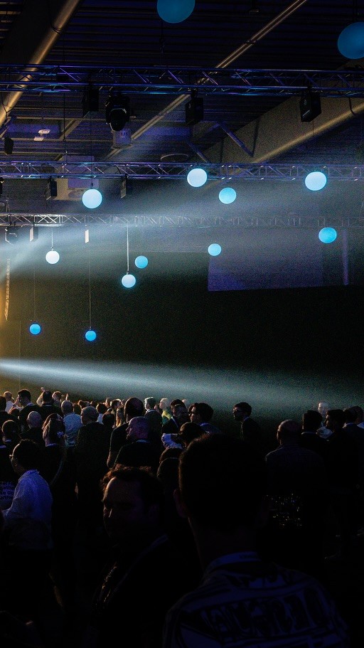 Dora Live Band performing for the crowd at MTP Poznan, Poland