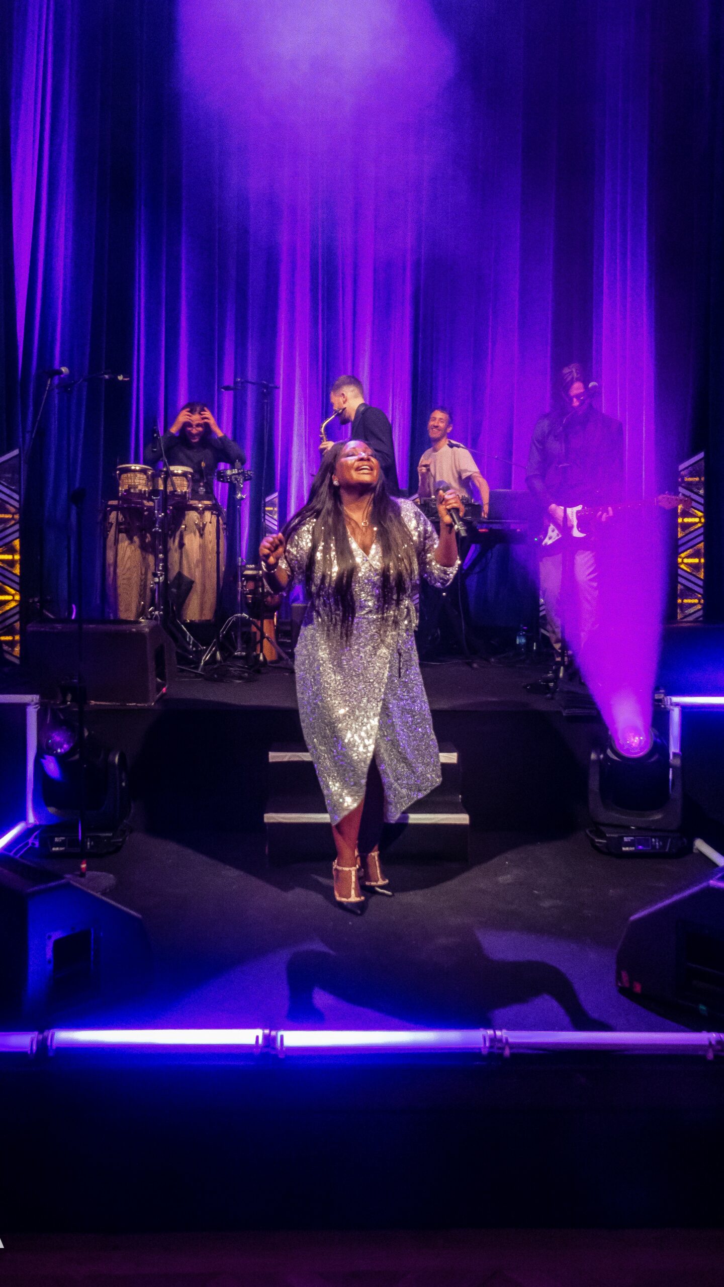 Dora Live Band performing at Banan-Kompaniet in Stockholm, Sweden