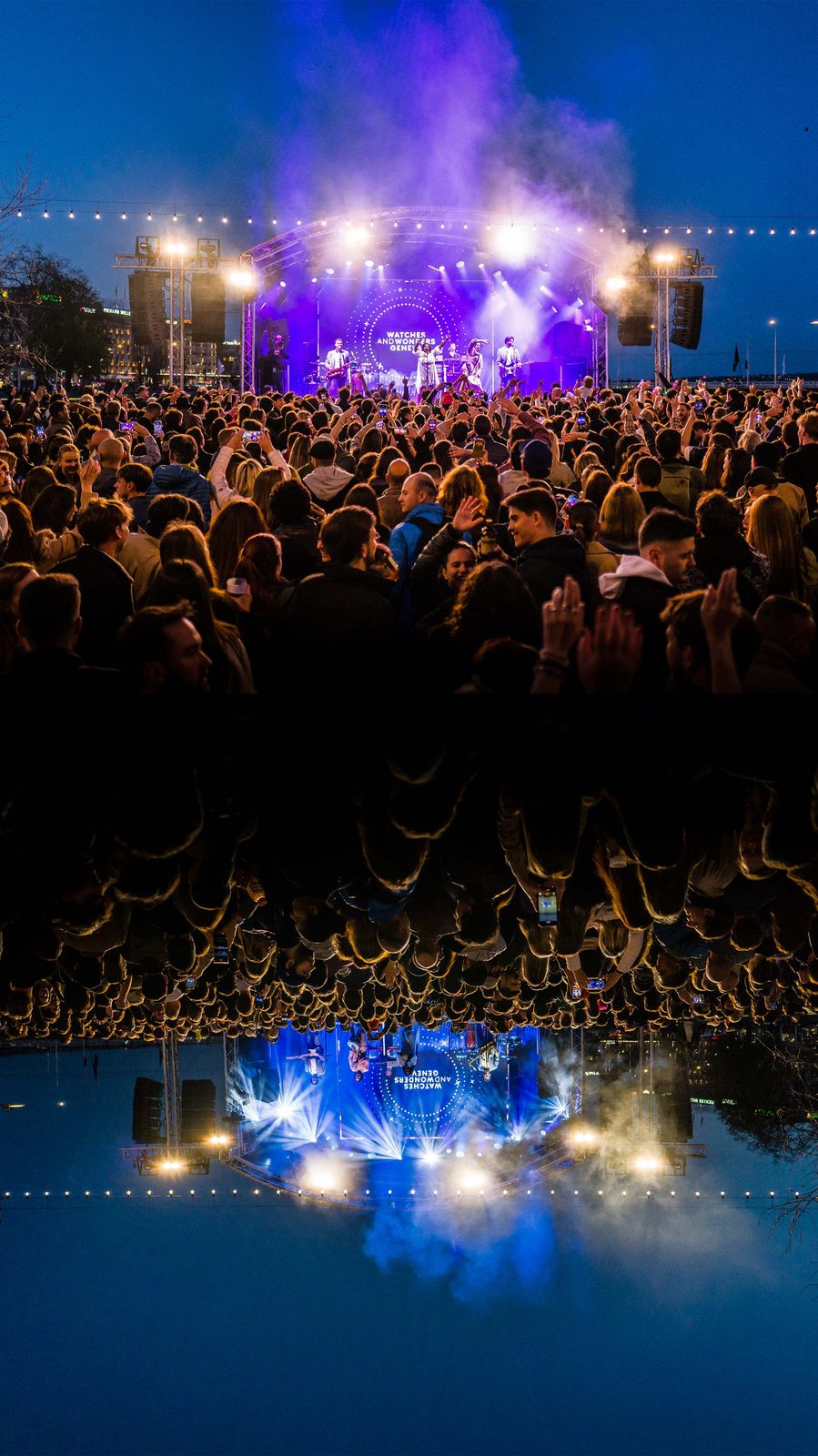 Dora Live Band performing at the Watches and Wonders Geneva public concert, Switzerland